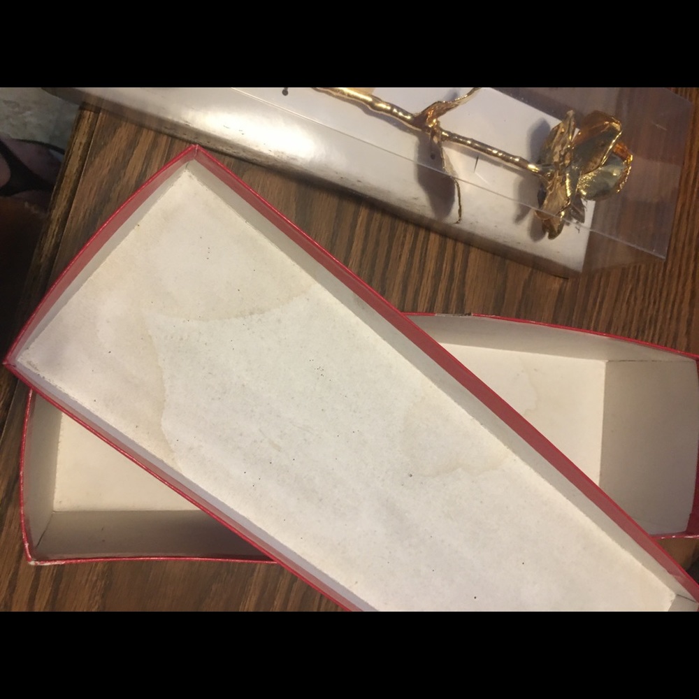 Vintage Real Rose Dipped In 24k Gold. 15+Years Old - image 8